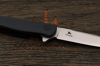 Нож складной Kizlyar Supreme Hussar, клинок 96мм, сталь VG-10, рукоять термопластик черный