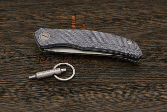 Складной нож Shirogorov knives Q95 Ursus, сталь Elmax, рукоять микарта черная