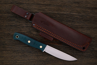 Нож туристический Южный крест Росомаха, клинок 130мм, сталь VG-10, рукоять текстолит изумруд