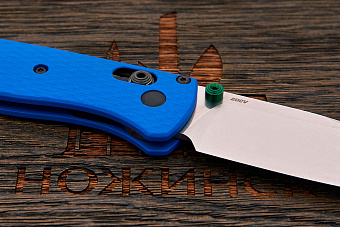 Складной нож Benchmade Custom Bugout, сталь 20CV, рукоять G10 голубой