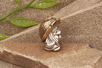 Бусина на темляк Дух леса (биметалл) от мастерской Крымская бронза