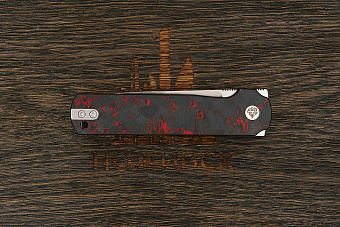 Нож складной QSP Lark, клинок 80мм, сталь Sandvik 14C28N, рукоять карбон-R