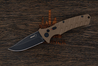 Полуавтоматический нож Böker Strike coyote spearpoint, сталь AUS-8, рукоять G10