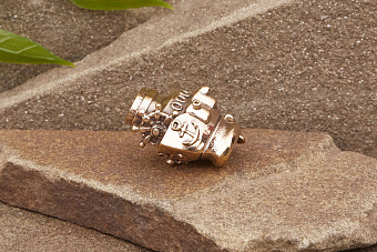 Бусина на темляк Корабль от мастерской Крымская бронза