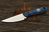Нож EDC Владимира Толкачева, клинок 54мм, сталь CPM S35VN, рукоять карбон черно-синий - фото №3