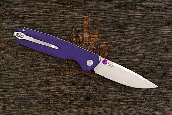 Нож складной Bestechman Velix, клинок 84мм, сталь Sandvik 14C28N, рукоять G10 фиолетовый