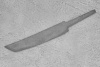 Заготовка для ножа, сталь K110 3,9мм. Модель "Танто-I" с клинком 180мм, ТО 60-61HRC - фото №1