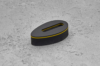 Больстер из G-10 10мм, 37x20мм, с желтым спейсером 1,0мм