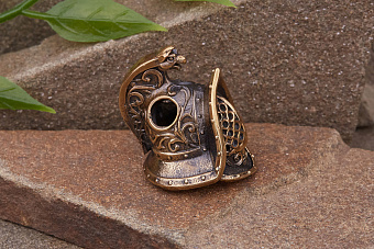 Бусина на темляк Шлем гладиатора от мастерской Крымская бронза