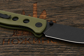 Нож складной QSP Canary Folder, клинок 72мм, сталь Sandvik 14C28N, рукоять G10 зелёный
