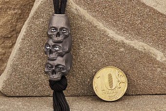 Бусина на темляк «Лаки Тройка» Т2