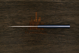 Нож туристический Мастерской Тать Горностай, клинок 105мм, сталь Cor-X, рукоять G10 черный