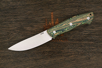 Нож разделочный UralEDC&Ножинск КрейсерЪ, клинок 120мм, сталь AR-RPM9, рукоять crazyfiber T2