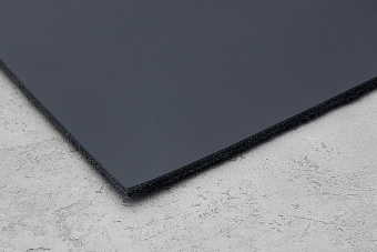 Кожа для ножен, чепрак 3,0-3,5мм, синий, с лицом