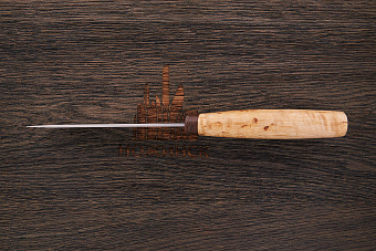 Нож туристический АиР Бекас, клинок 135мм, сталь 100Х13М, рукоять карельская береза