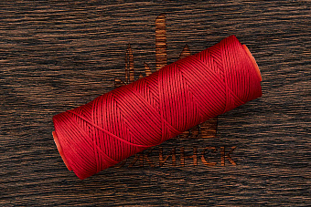 Нить вощеная 1,0мм. Гамма-4 (красная)
