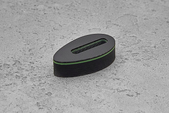 Больстер из G-10 10мм, 37x20мм, с зеленым спейсером 1,0мм