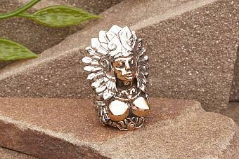 Бусина на темляк Акатава (биметалл) от мастерской Крымская бронза