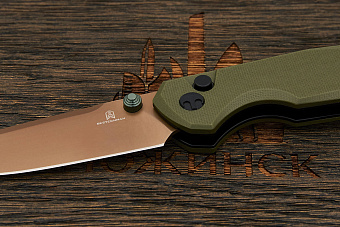 Нож складной Bestechman Velix, клинок 84мм, сталь Sandvik 14C28N, рукоять G10 зеленый