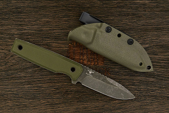 Нож EDC Нож с Котом Жак, клинок 89мм, сталь AUS-10Co