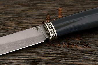 Разделочный нож Игоря Пампуха Модель 007, клинок 120мм, булат легированный, рукоять граб Т2