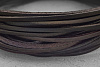 Кожаный шнурок 2x3мм (тёмно-коричневый), 1 метр - фото №2