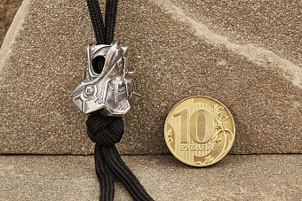 Бусина на темляк «Кибермедведь»