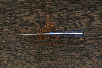 Нож EDC Владимира Толкачева ТузЪ, клинок 78мм, сталь AR-RPM9, рукоять карбон черно-синий