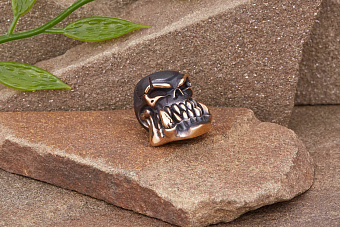 Бусина для темляка Череп орка (бронза) от мастерской Братьев Пешковых