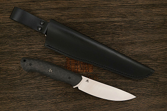 Нож разделочный UralEDC КрейсерЪ, клинок 117мм, сталь CPM S90V, рукоять карбон 3D