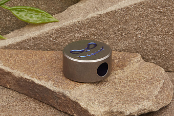 Титановая бусина на темляк «Смайлик.Злой» 