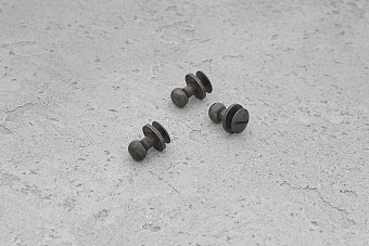 Кобурная кнопка 6,0 мм (латунь/сталь) черный