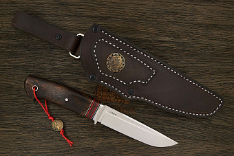 Нож туристический Геннадия Дедюхина Воркер-L, клинок 132мм, сталь M398, рукоять ironwood Т3