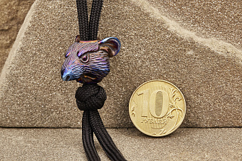 Бусина на темляк «Хвост» титан оксид