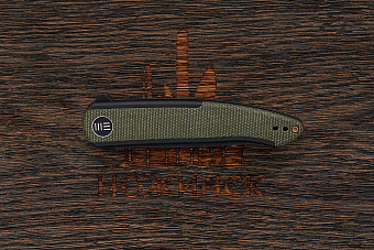 Складной нож We Knife Smooth sentinel, сталь CPM-20CV, рукоять микарта