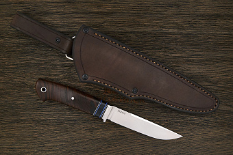 Нож разделочный Геннадия Дедюхина Универсал, клинок 128мм, сталь M390, рукоять дерево Т1