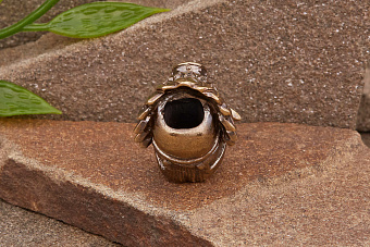 Бусина на темляк ИндиПупс от мастерской Крымская бронза