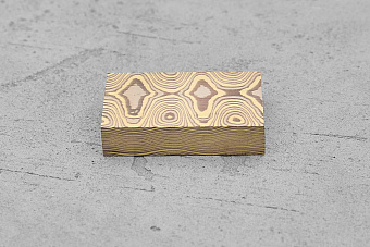 Мокуме ступени, брусок 36x22x8,0мм, 58г