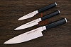 Кухонный набор Samura из 3-х ножей в подарочной коробке, сталь AUS-8, рукоять G10 - фото №1