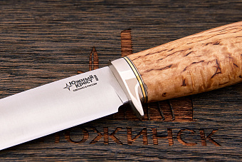 Нож туристический Южный крест Партнёр-L, клинок 120мм, сталь N690Co, рукоять карельская береза