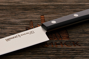 Нож кухонный Samura универсальный 150мм, сталь AUS-8, рукоять пластик черный