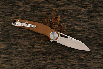 Складной нож Dr. Tech Ondin, сталь N690, рукоять G10 коричневый