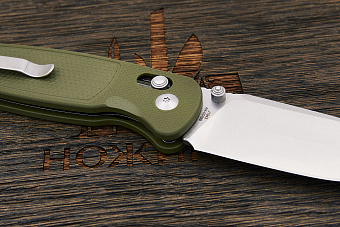 Нож складной CJRB Shale, клинок 80мм, сталь AR-RPM9, рукоять G10 оливковый