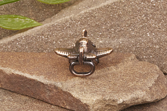 Бусина на темляк Самолет от мастерской Крымская бронза