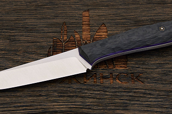 Нож EDC Владимира Толкачева ТузЪ, клинок 78мм, сталь AR-RPM9, рукоять карбон черный