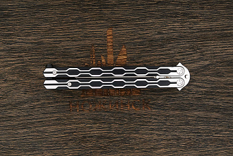 Нож балисонг Reptilian Плазма, модель 02Z, сталь D2, рукоять сталь