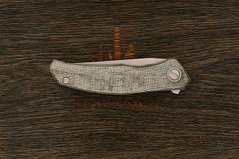 Складной нож Shirogorov knives Q95 Ursus, сталь Elmax, рукоять микарта зеленая