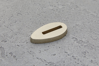 Больстер из нейзильбера 5мм, 37x20мм