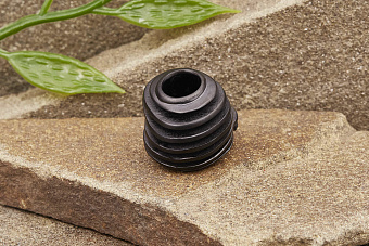 Бусина на темляк «Лаки Cut» титан черный