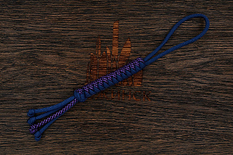 Темляк для ножа 'M "Змейка" (Navy, BlackSpiral purple)